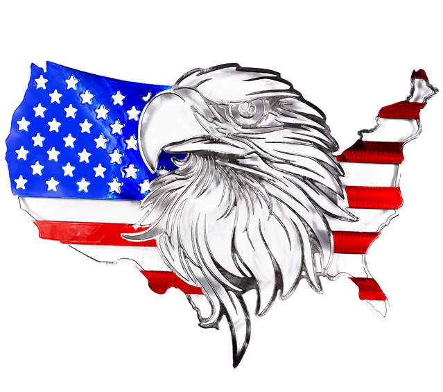 USA Flag W/Eagle